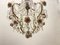 Vintage Crystal Ceramic Rose Chandelier, 1960s, Image 11