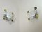 Wall Lamps in Chromed Metal and Glass by Gaetano Sciolari, 1970s, Set of 2 1