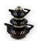 Mid-Century Modern SC3 Piled Up Tea Set, Italy 1970s, Set of 3, Image 13