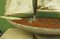 Large Vintage Scratch Built Pond Yacht with Chicken Feed Sack Sail, 1950s 27