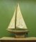 Large Vintage Scratch Built Pond Yacht with Chicken Feed Sack Sail, 1950s, Image 33