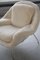 Womb Chair and Ottoman in Fluffy White Fabric by Eero Saarinen, 1948, Set of 2 15