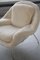 Womb Chair and Ottoman in Fluffy White Fabric by Eero Saarinen, 1948, Set of 2, Image 15