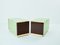 Small Green Lacquer and Brass Cabinets by J.C. Mahey, 1970s, Set of 2, Image 6
