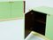 Small Green Lacquer and Brass Cabinets by J.C. Mahey, 1970s, Set of 2 9