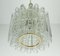 Mid-Century Pendant Light Chandelier with 16 Glass Tubes from Doria Leuchten, 1960s 8