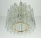 Mid-Century Pendant Light Chandelier with 16 Glass Tubes from Doria Leuchten, 1960s, Image 8