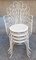 Stackable Chairs in White Lacquered Iron, 1970s, Set of 4 5