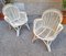 Armchairs in Malacca and White Laquered Bamboo, 1960s, Set of 2 2