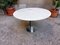Round Dining Table in Crome Iron with White Carrara Marble Top, 1980s, Image 1