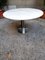 Round Dining Table in Crome Iron with White Carrara Marble Top, 1980s 2