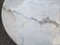 Runder Esstisch aus Crome Eisen mit Platte aus weißem Carrara Marmor, 1980er 4