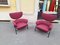Armchairs in Burgundy by Franco Albini for Cassina, 1990s, Set of 2 1