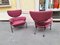 Armchairs in Burgundy by Franco Albini for Cassina, 1990s, Set of 2 5