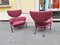 Armchairs in Burgundy by Franco Albini for Cassina, 1990s, Set of 2, Image 5