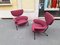 Poltrone bordeaux di Franco Albini per Cassina, anni '90, set di 2, Immagine 4