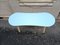 Coffee Table in White Lacquered Wood with Blue Formica Top by Gio Ponti, 1950s 3