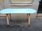 Coffee Table in White Lacquered Wood with Blue Formica Top by Gio Ponti, 1950s 2