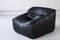 Black Leather Sandra Sofa Set by Annie Hieronimus for Ligne Roset, 1973, Set of 7 12