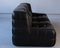 Vintage Kashima Sofa aus schwarzem Leder von Michel Ducaroy für Ligne Roset, 1980er 3