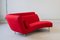 Sofá modular Yang de tela Kvadrat Divina roja de Ligne Roset, 2006. Juego de 4, Imagen 12