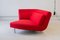 Divano modulare Yang in tessuto rosso Kvadrat Divina di Ligne Roset, 2006, set di 4, Immagine 7