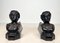 Italian Female Chenets in Cast Iron, France, 1950s, Set of 2, Image 1