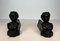 Italian Female Chenets in Cast Iron, France, 1950s, Set of 2 10