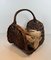 Vintage Rattan Log Holder, Image 6