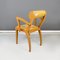 Italienischer moderner Stuhl aus gelbem Stoff & Holz von Bros/S, 1980er 3