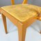 Sedia moderna in legno e tessuto giallo di Bros/S, Italia, anni '80, Immagine 12