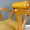 Sedia moderna in legno e tessuto giallo di Bros/S, Italia, anni '80, Immagine 10