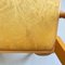 Sedia moderna in legno e tessuto giallo di Bros/S, Italia, anni '80, Immagine 9