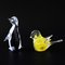 Figura de pájaro vintage de cristal amarillo de Wentrelholms Glashytta, Sweden, Imagen 2