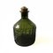 Decanter vintage in vetro verde con coperchio in sughero e ottone di Skruf, Svezia, Immagine 4