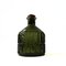 Vintage Green Glass Decanter with Cork and Brass Lid from Skruf, Sweden 1