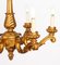 Antique Italian Giltwood Six Branch Chandeliers, 1920s, Set of 2 13