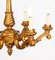 Lampadari antichi in legno dorato a sei rami, Italia, anni '20, set di 2, Immagine 13
