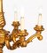Lámparas de araña italianas antiguas de madera dorada, años 20. Juego de 2, Imagen 11