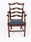 Antique Chippendale Ladderback Dining Chairs, 19th Century, Set of 10 3