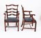 Antique Chippendale Ladderback Dining Chairs, 19th Century, Set of 10 2