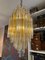 Murano Amber and Clear Glass Pendant Light from Venini, 1960s 3