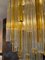 Lampada a sospensione in vetro di Murano ambrato e trasparente di Venini, anni '60, Immagine 4