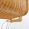 Sedie cantilever in metallo cromato e vimini nello stile di Mies Van Der Rohe, set di 2, Immagine 6
