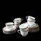 Mid-Century Porcelain Coffee Cup, Saucer and Plate from Rörstrand, Sweden, Set of 3 5