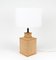 Lámpara de mesa Mid-Century de ratán, mimbre y latón al estilo de Vivai Del Sud, Italia, años 60, Imagen 9