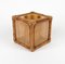 Ice Bucket in Bamboo, Rattan and Acrylic Glass in the style of Christian Dior, Italy, 1970s 13