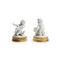 Putti en Porcelaine Biscuit Meissen, 1800s, Set de 2 2