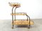 Italian Lacquered Goatskin Parchment Serving Bar Cart by Aldo Tura, 1960s 1