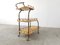 Italian Lacquered Goatskin Parchment Serving Bar Cart by Aldo Tura, 1960s 2